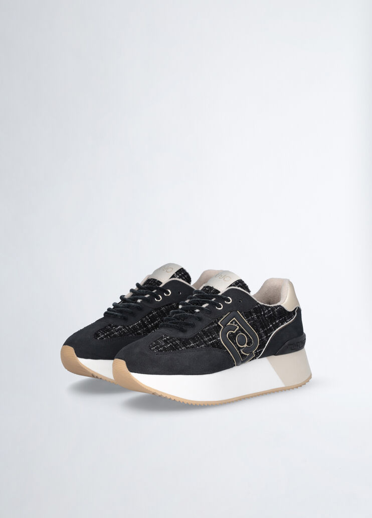 Tweed platform sneakers black Liu Jo - medium Tweed platform sneakers black Liu Jo - medium