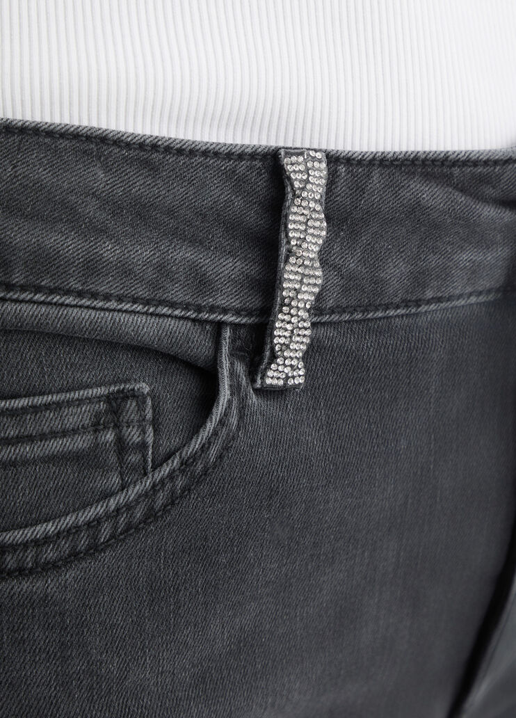 Skinny jeans with rhinestones black denim Liu Jo - large image number 3 Skinny jeans with rhinestones black denim Liu Jo - large image number 3