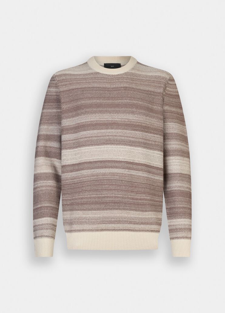 Striped wool and cashmere jumper beige Liu Jo - large image number 6