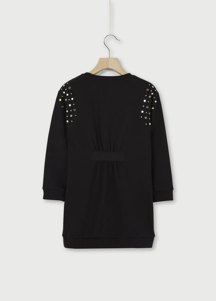 Short plush dress. Black Liu Jo - large image number 1