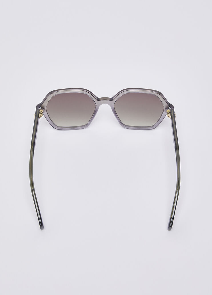 Lunettes de soleil hexagonales beige Liu Jo - medium