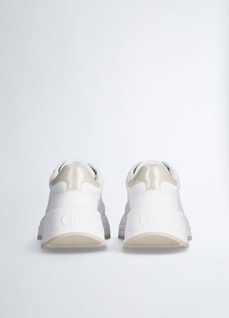 Sneakers in leather white Liu Jo - large image number 5 Sneakers in leather white Liu Jo - large image number 5