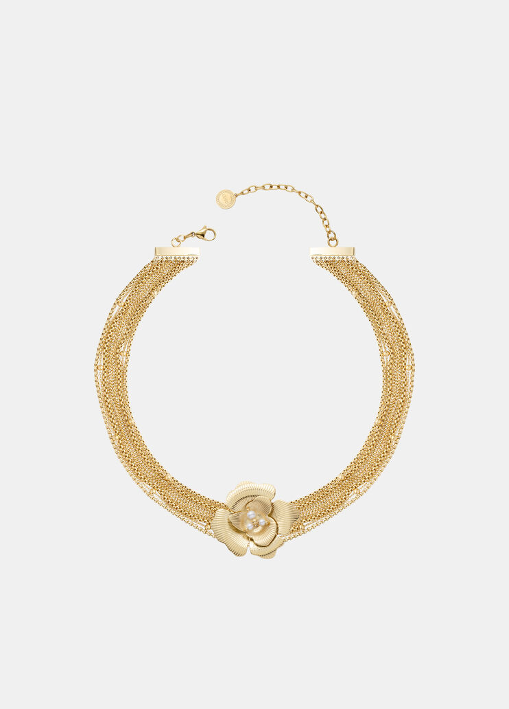 Choker with maxi-flower gold Liu Jo - large image number 1