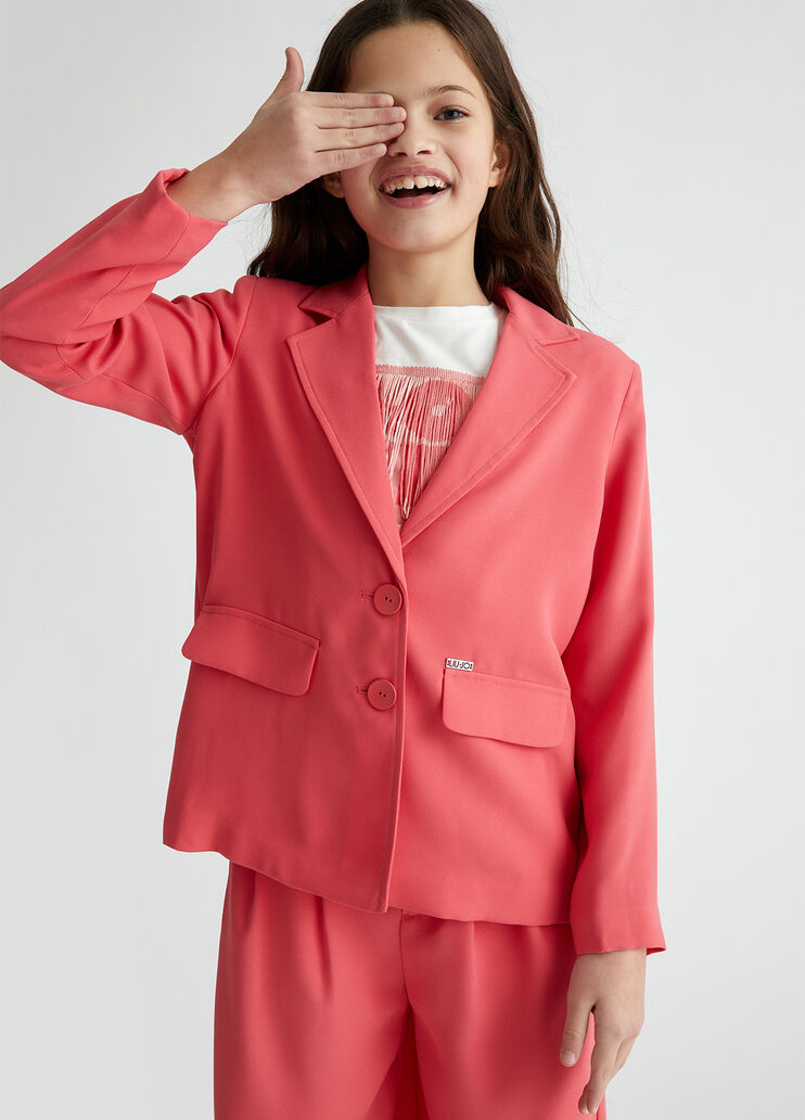 Single-breasted blazer peach pink Liu Jo - medium Single-breasted blazer peach pink Liu Jo - medium