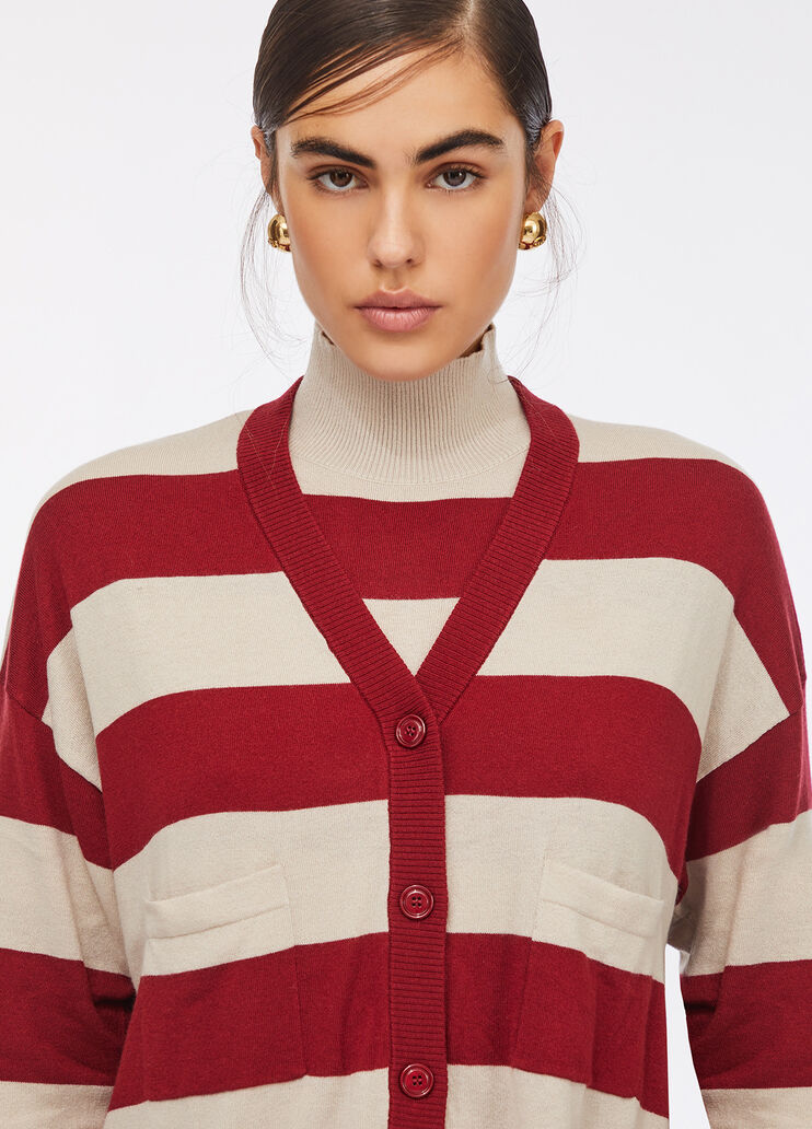 Striped cardigan red Liu Jo - large image number 4