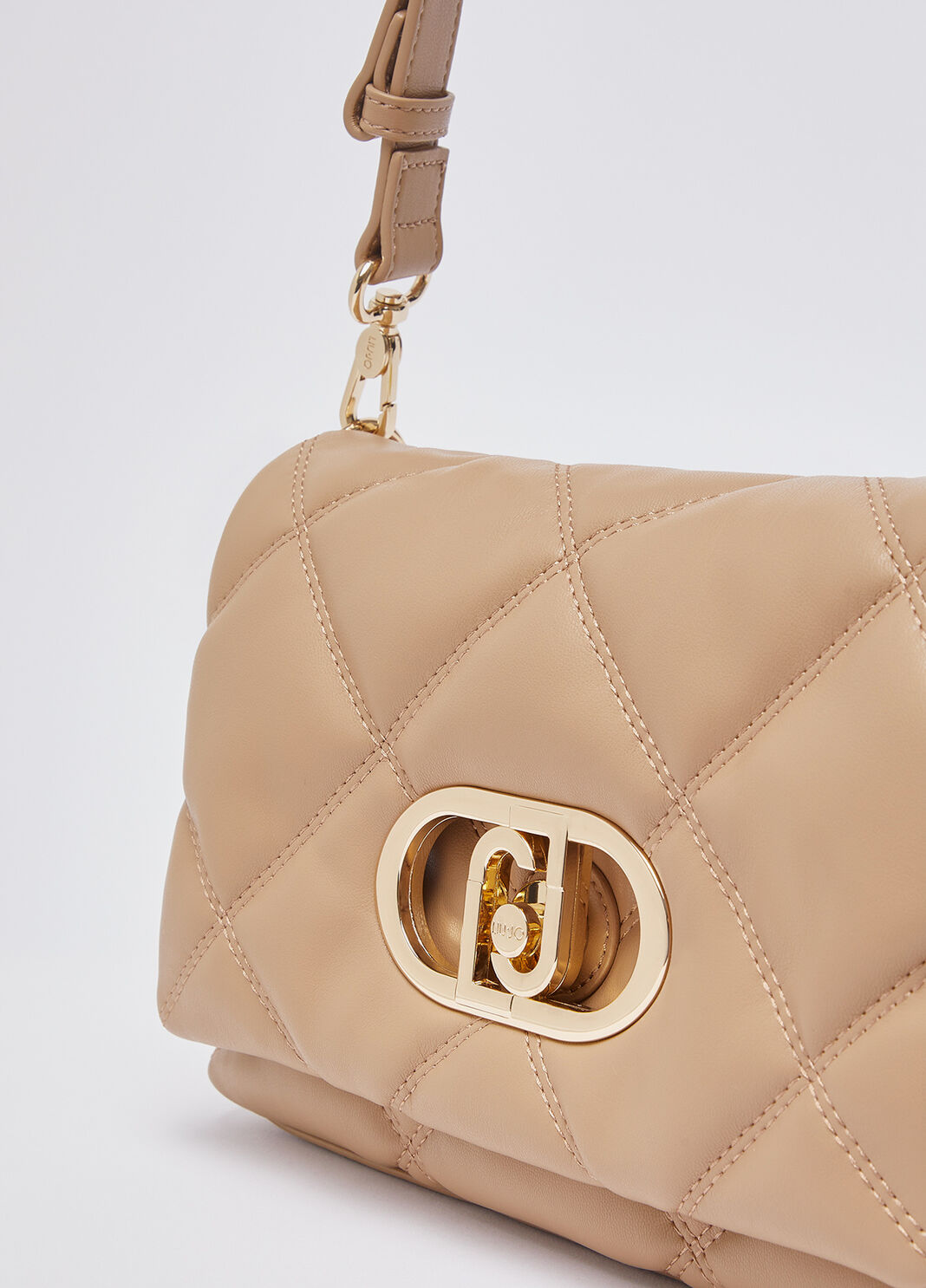 Sac LaPuffy moyen mod&egrave;le matelass&eacute; camel Liu Jo - large image number 5