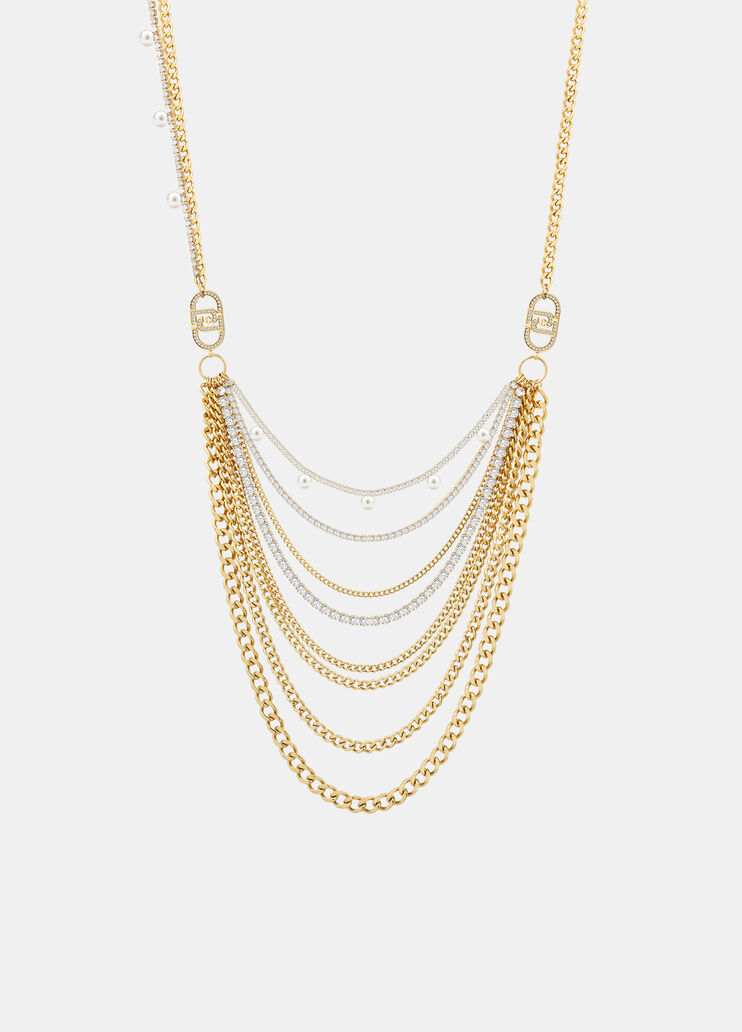 Long multi-strand necklace gold Liu Jo - medium Long multi-strand necklace gold Liu Jo - medium