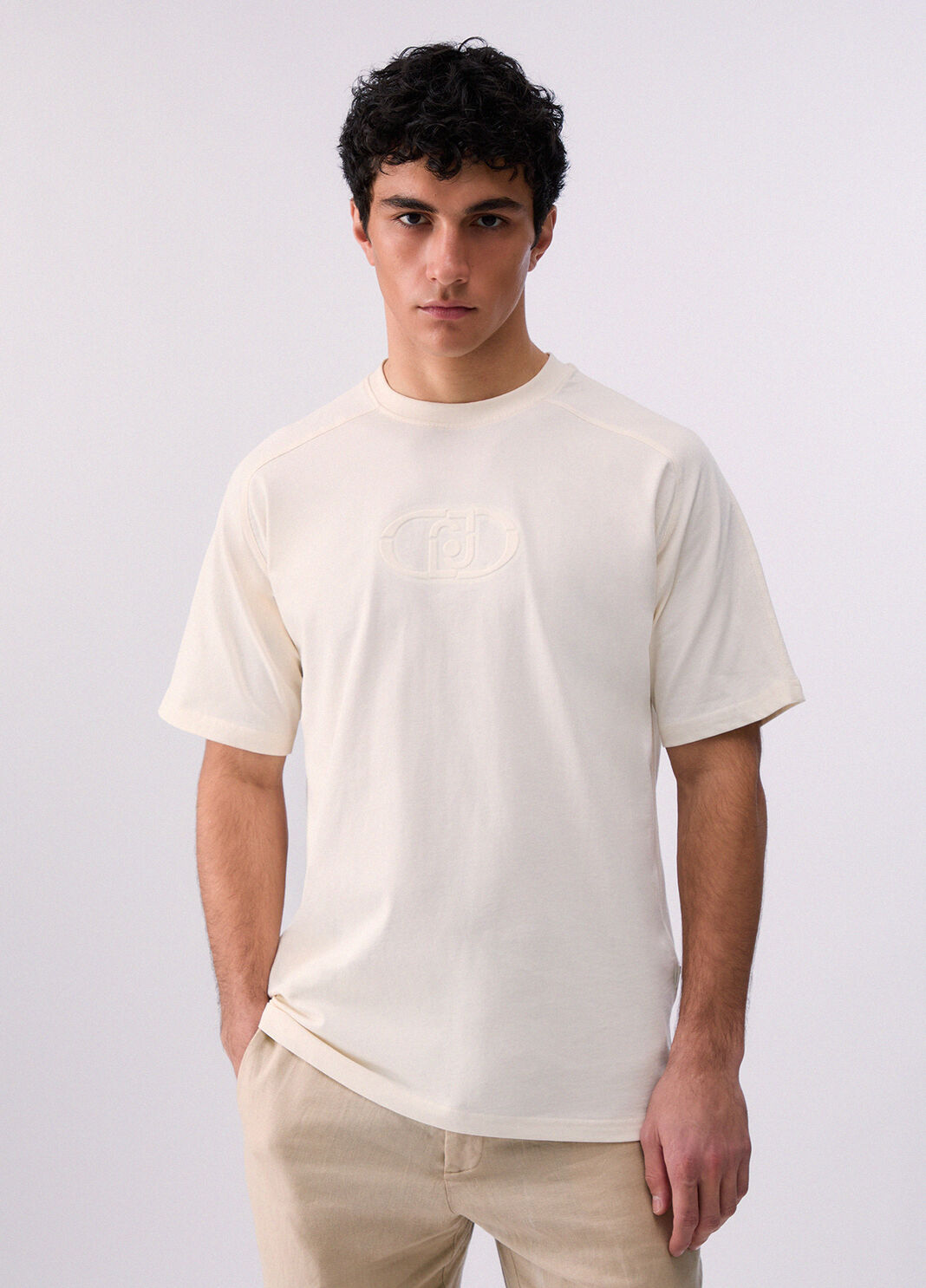 T-shirt with maxi logo white Liu Jo - large image number 0