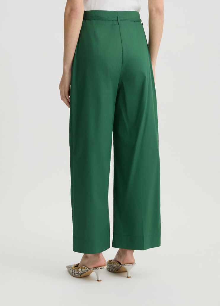 Green trousers with belt tropical jungle Liu Jo - large image number 1 Green trousers with belt tropical jungle Liu Jo - large image number 1