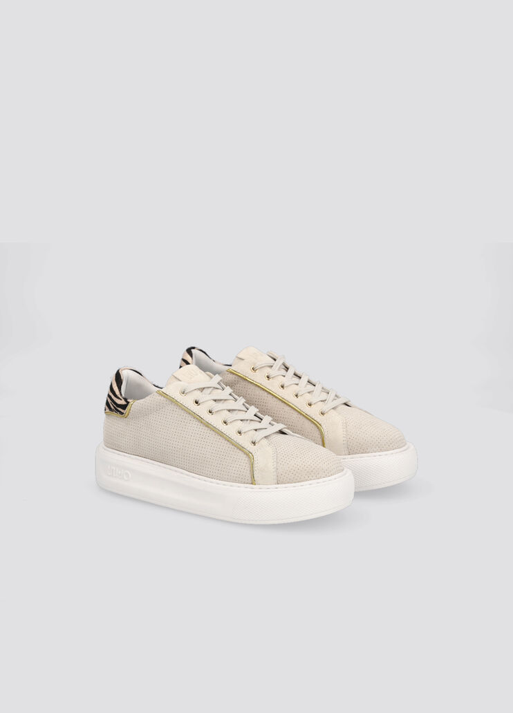 Sneakers with zebra detail leather/gold colour Liu Jo - large image number 1 Sneakers with zebra detail leather/gold colour Liu Jo - large image number 1