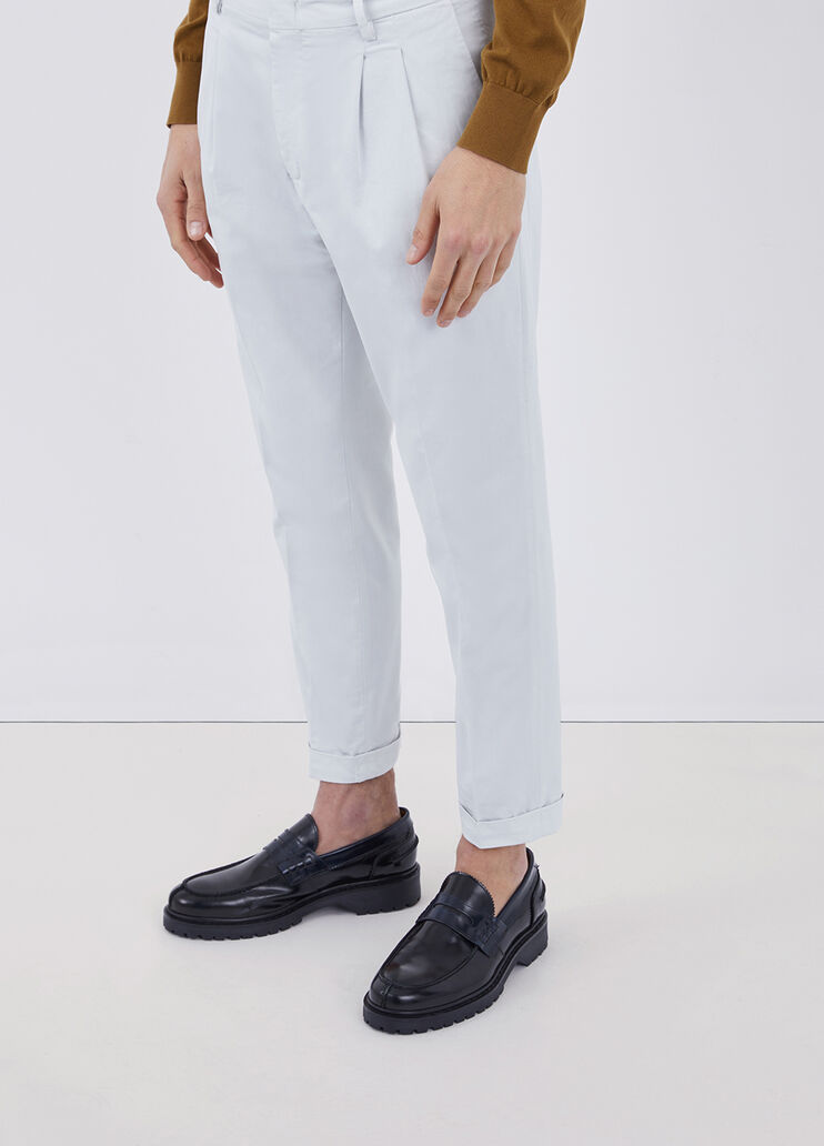 Pantalon chino coupe régulière slim blanc cassé Liu Jo - large image number 0