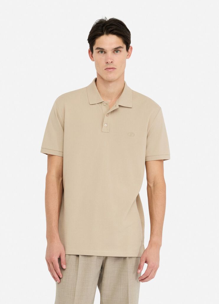 Cotton piqué polo shirt beige Liu Jo - medium Cotton piqué polo shirt beige Liu Jo - medium