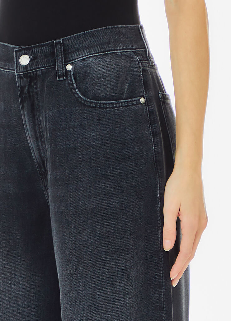 Flared cotton jeans black Liu Jo - large image number 2 Flared cotton jeans black Liu Jo - large image number 2