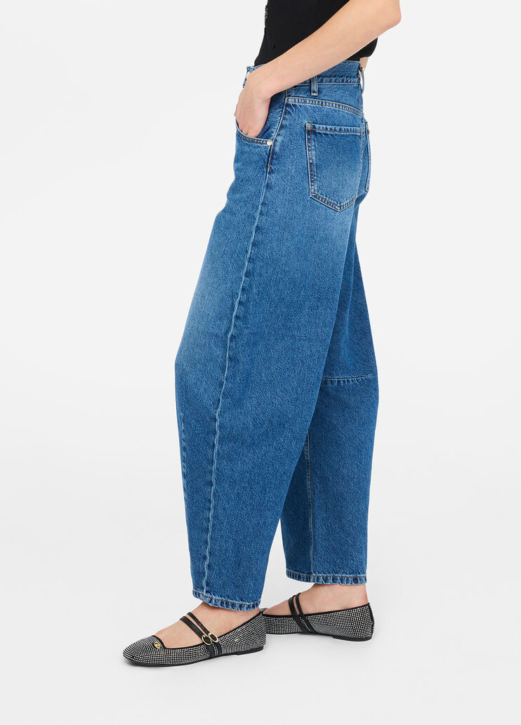 Jean Balloon denim bleu foncé Liu Jo - large image number 2 Jean Balloon denim bleu foncé Liu Jo - large image number 2