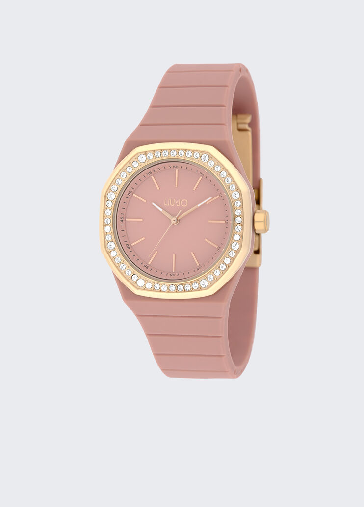 Watch with silicone strap pink Liu Jo - large image number 0 Watch with silicone strap pink Liu Jo - large image number 0