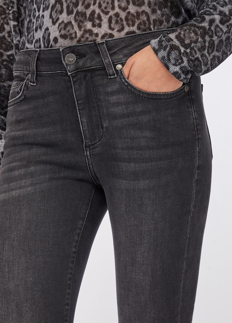 Bootcut-Jeans in Cropped-Länge Liu Jo Better Denim-Schwarz Liu Jo - large image number 4