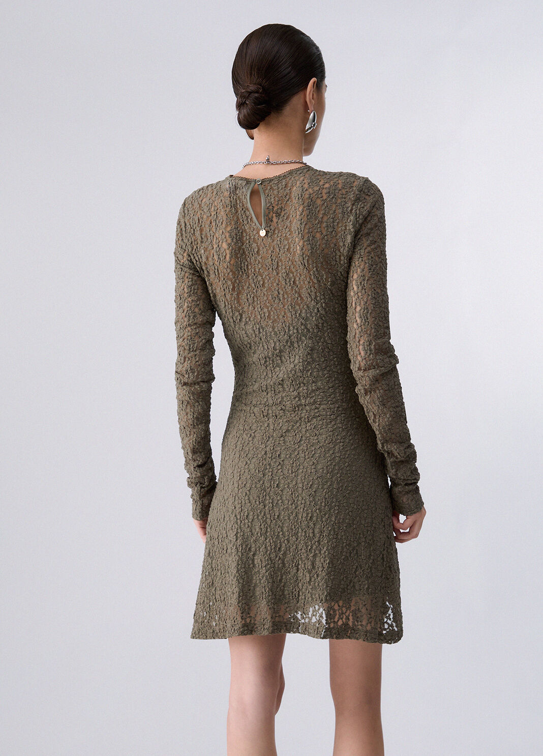 Vestido corto de encaje verde Liu Jo - large image number 1