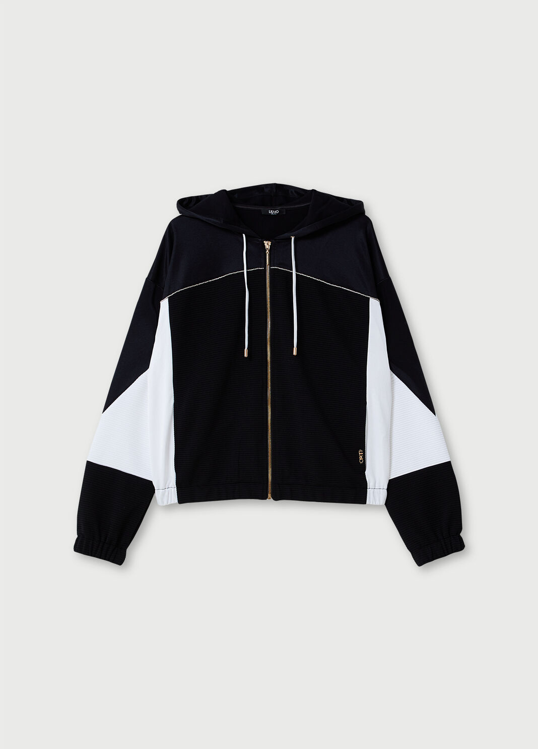 Zip hooded sweatshirt Black Liu Jo - large image number 4