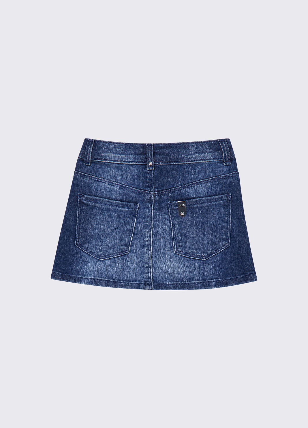 Jeansrock mit Schmuckstickerei Dunkles Denimblau Liu Jo - large image number 1