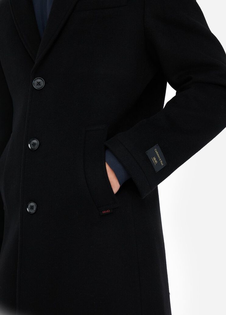 Wool and cashmere coat black Liu Jo - large image number 4