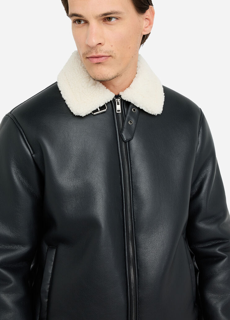 Bikerjacke aus beschichtetem Gewebe Schwarz Liu Jo - large image number 2