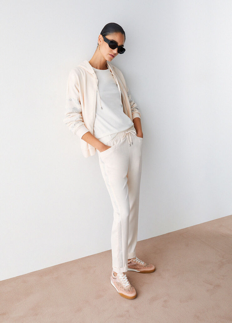 Kapuzensweatjacke Champagner Liu Jo - medium