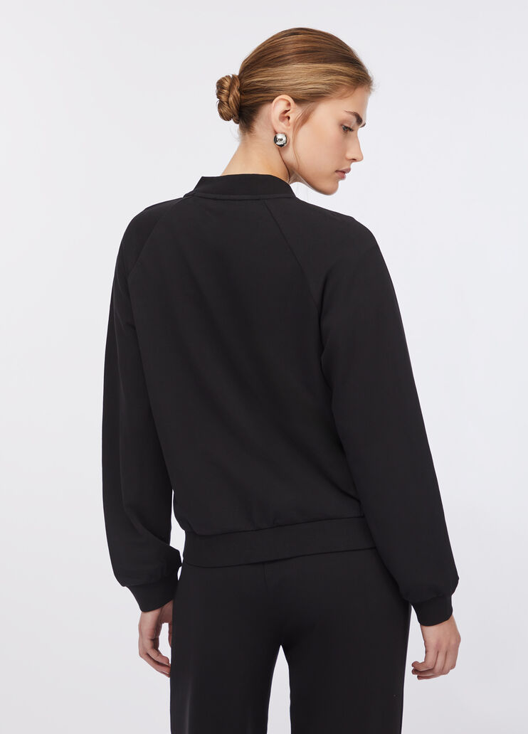 Fleece bomber jacket black Liu Jo - large image number 1