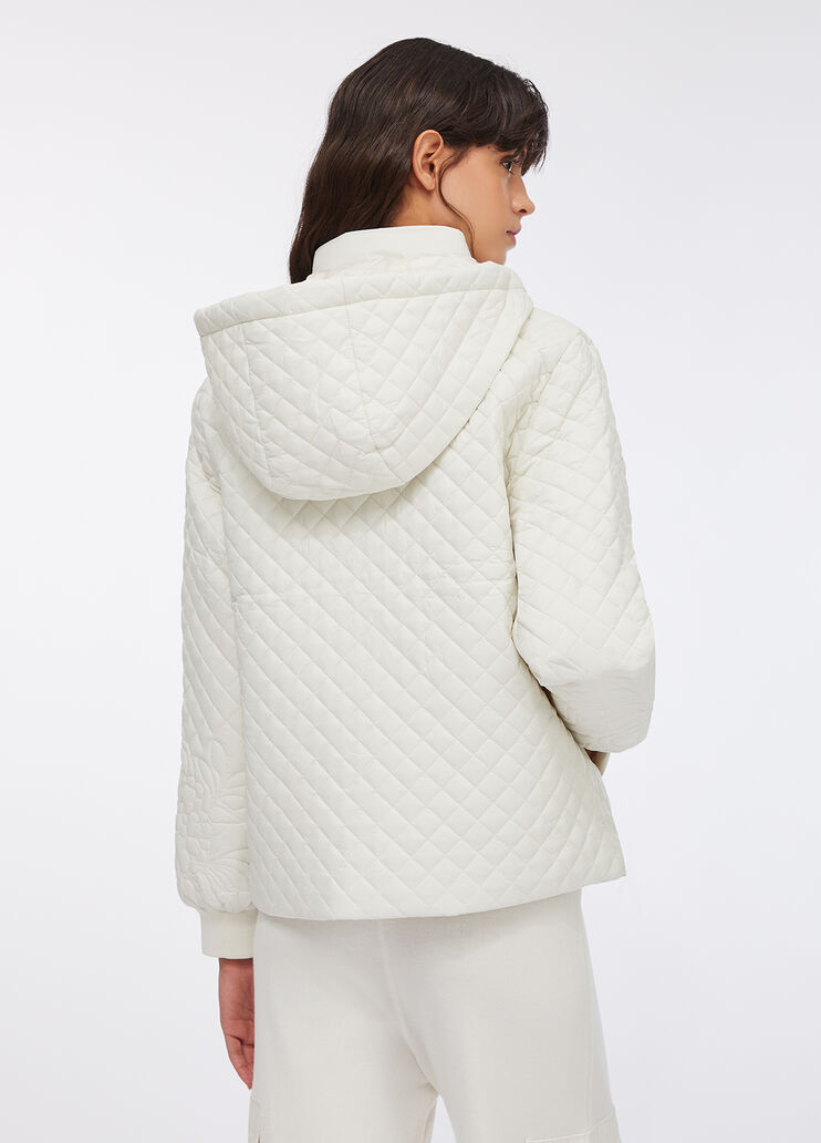 Quilted nylon coat milk white Liu Jo - large image number 1
