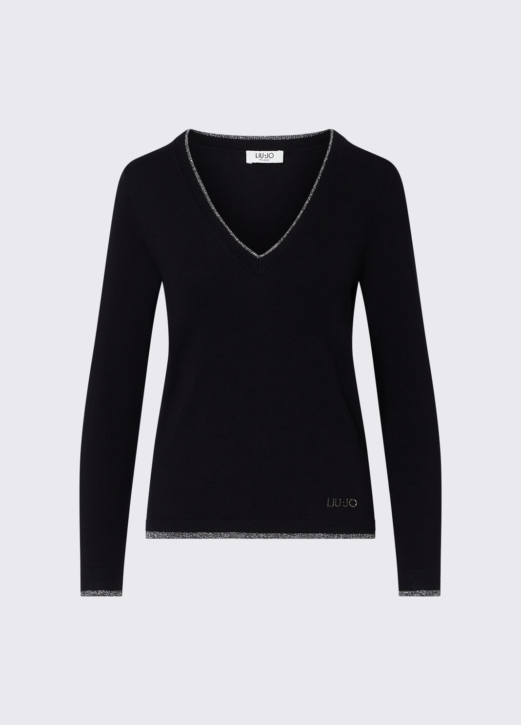 V-neck Sweater black Liu Jo - large image number 6