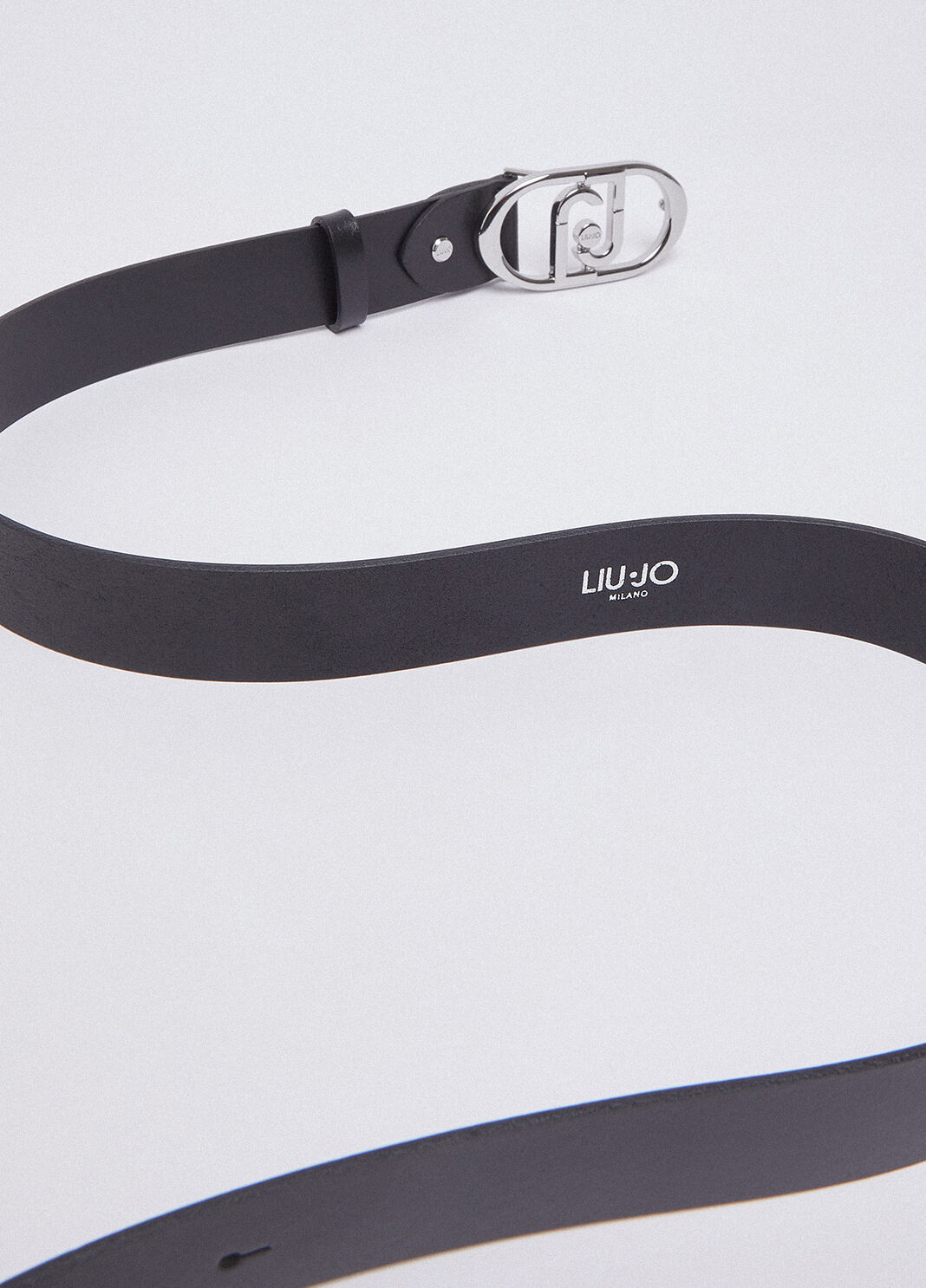 Leather belt black/silver Liu Jo - large image number 5