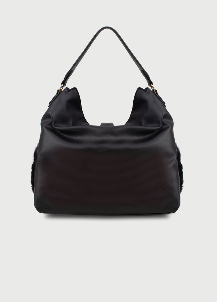 Сумка на плечо с искусственным мехом Чёрный Liu Jo - large image number 3