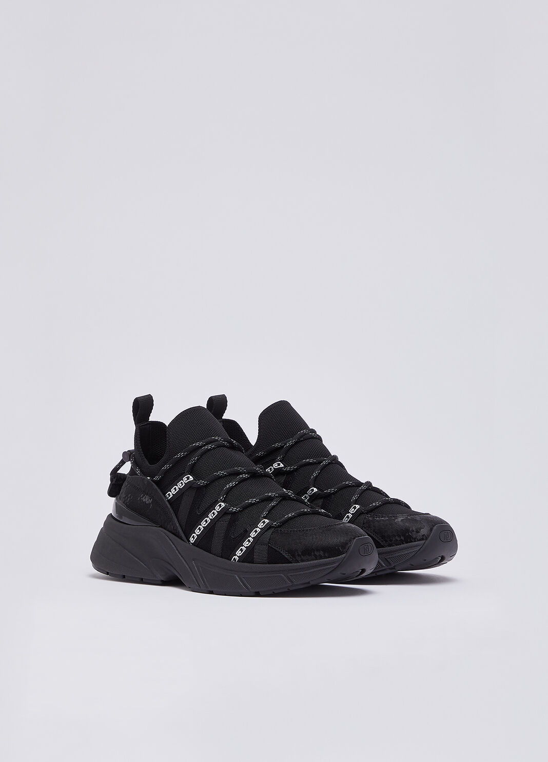 Python print sock-sneakers black Liu Jo - large image number 1