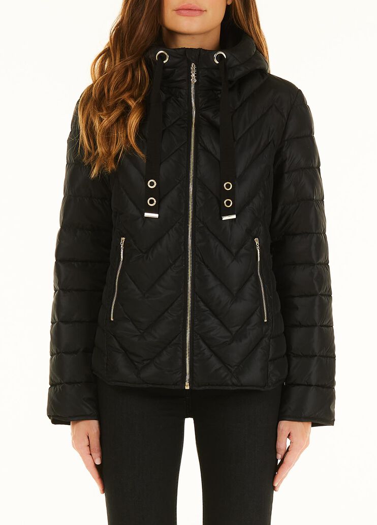 100gr down jacket with hood black Liu Jo - large image number 0