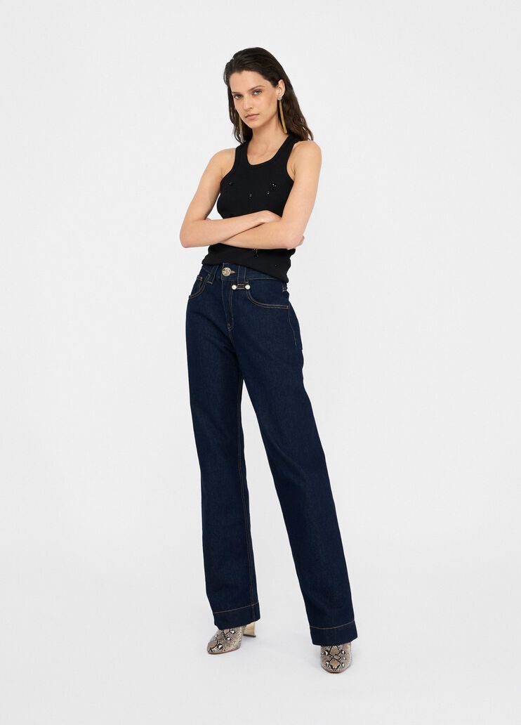 Cotton jeans dark denim Liu Jo - medium Cotton jeans dark denim Liu Jo - medium