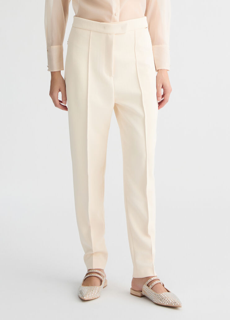 Cream cigarette trousers champagne Liu Jo - large image number 0 Cream cigarette trousers champagne Liu Jo - large image number 0