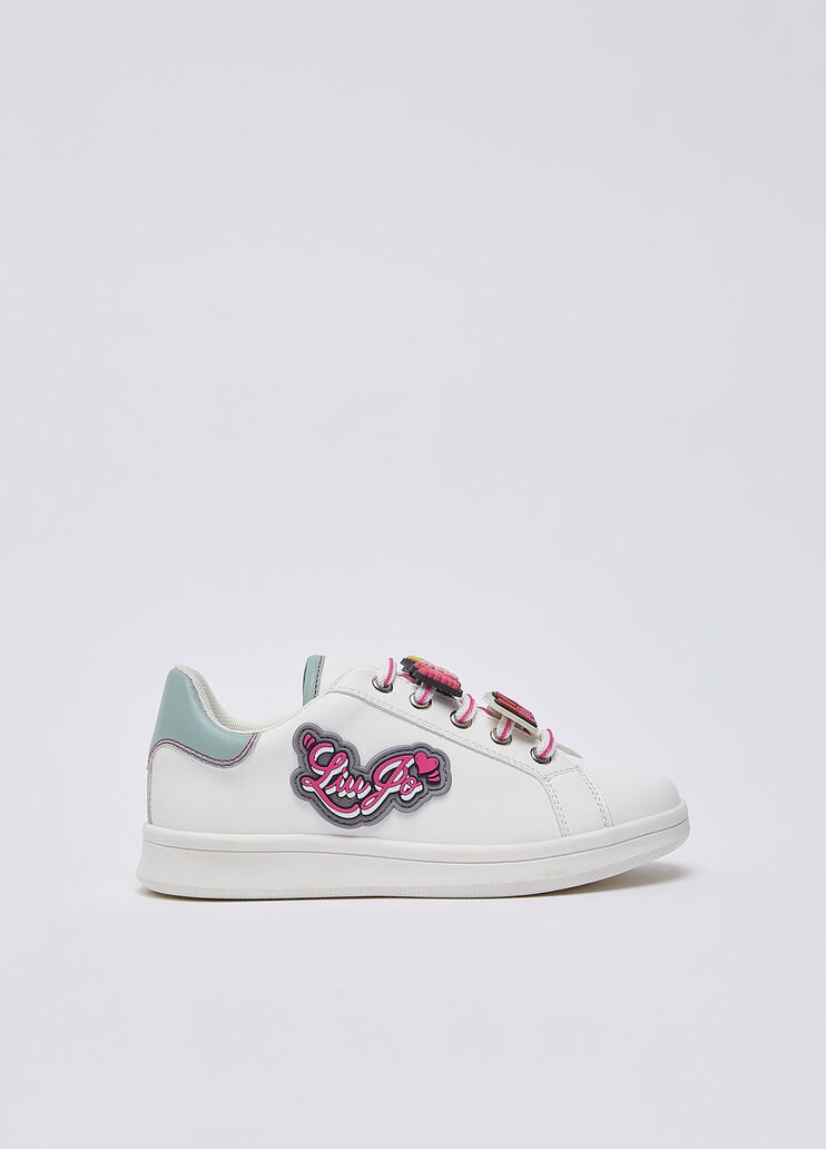 Sneakers with colorful patch white Liu Jo - medium