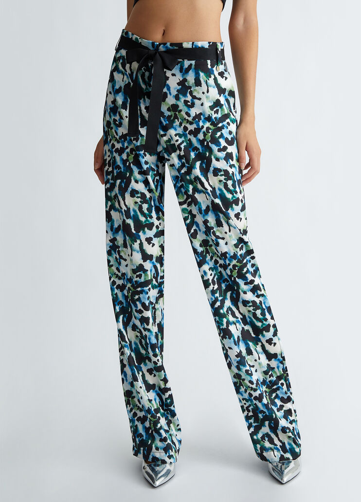 Hose mit Animal-Print Blau Liu Jo - medium Hose mit Animal-Print Blau Liu Jo - medium
