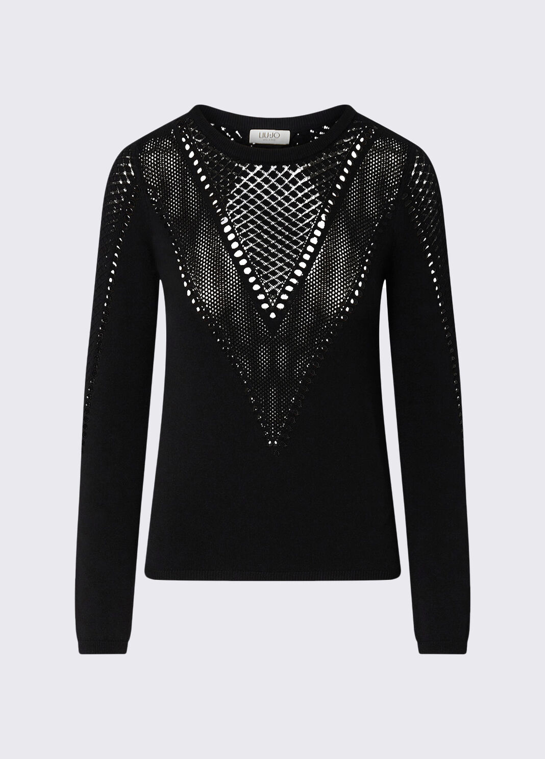 Knit Top with Cut-Out black Liu Jo - large image number 6