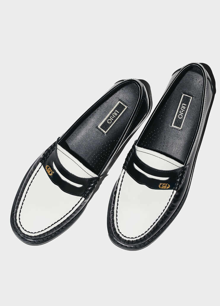 Two-tone leather loafers black and white Liu Jo - large image number 3 Two-tone leather loafers black and white Liu Jo - large image number 3