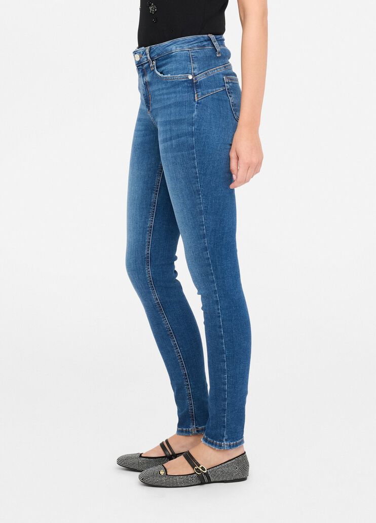 High-rise skinny jeans dark blue denim Liu Jo - medium High-rise skinny jeans dark blue denim Liu Jo - medium