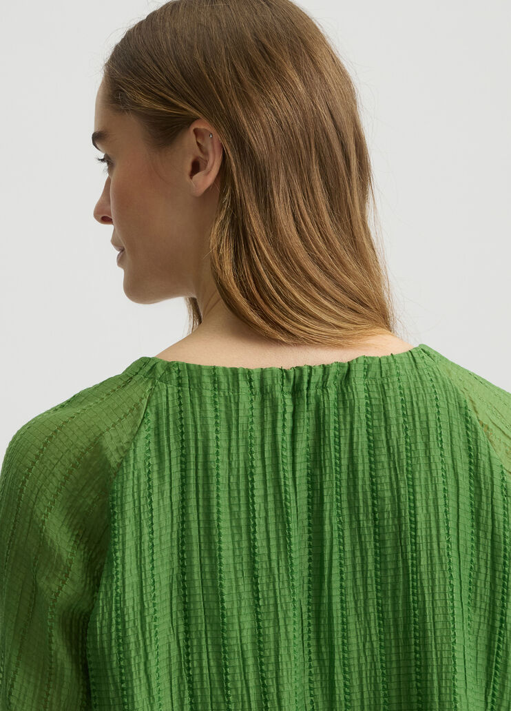Blouse with string fastening green Liu Jo - large image number 4 Blouse with string fastening green Liu Jo - large image number 4