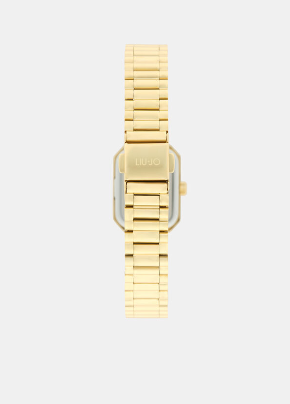 Steel watch with diamantés gold Liu Jo - large image number 1