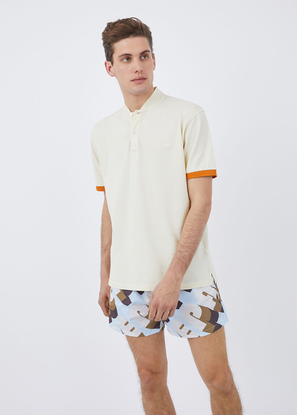 College-style polo shirt