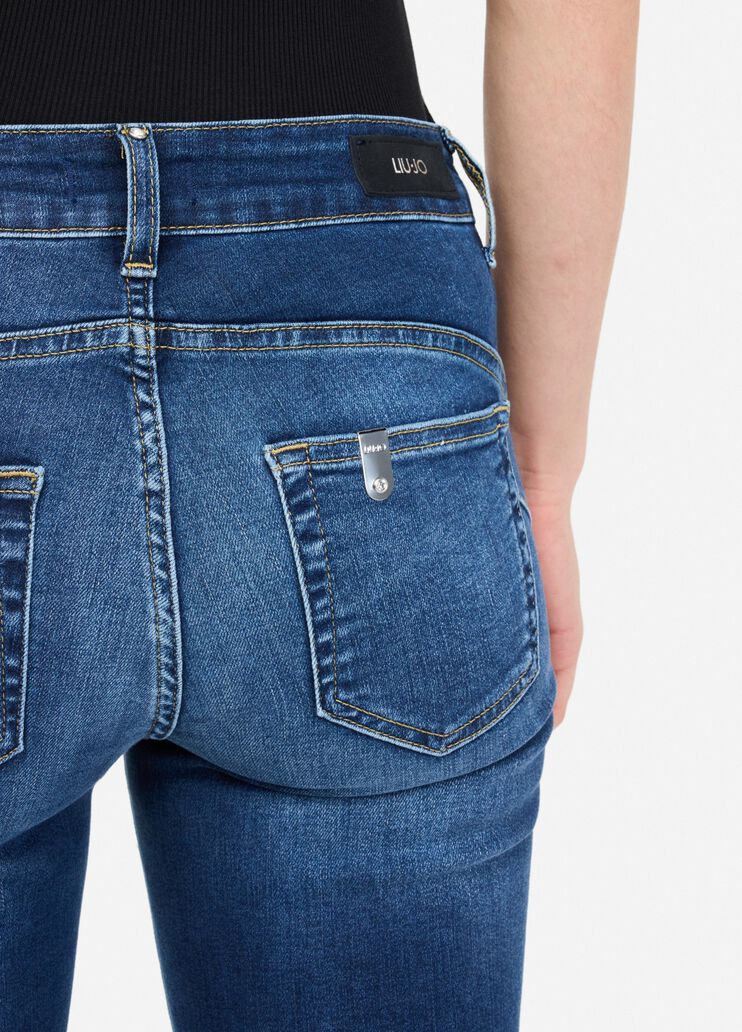 Skinny jeans with turn-ups blue denim Liu Jo - large image number 4