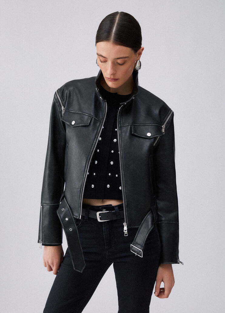 Jacket with detachable sleeves black Liu Jo - medium