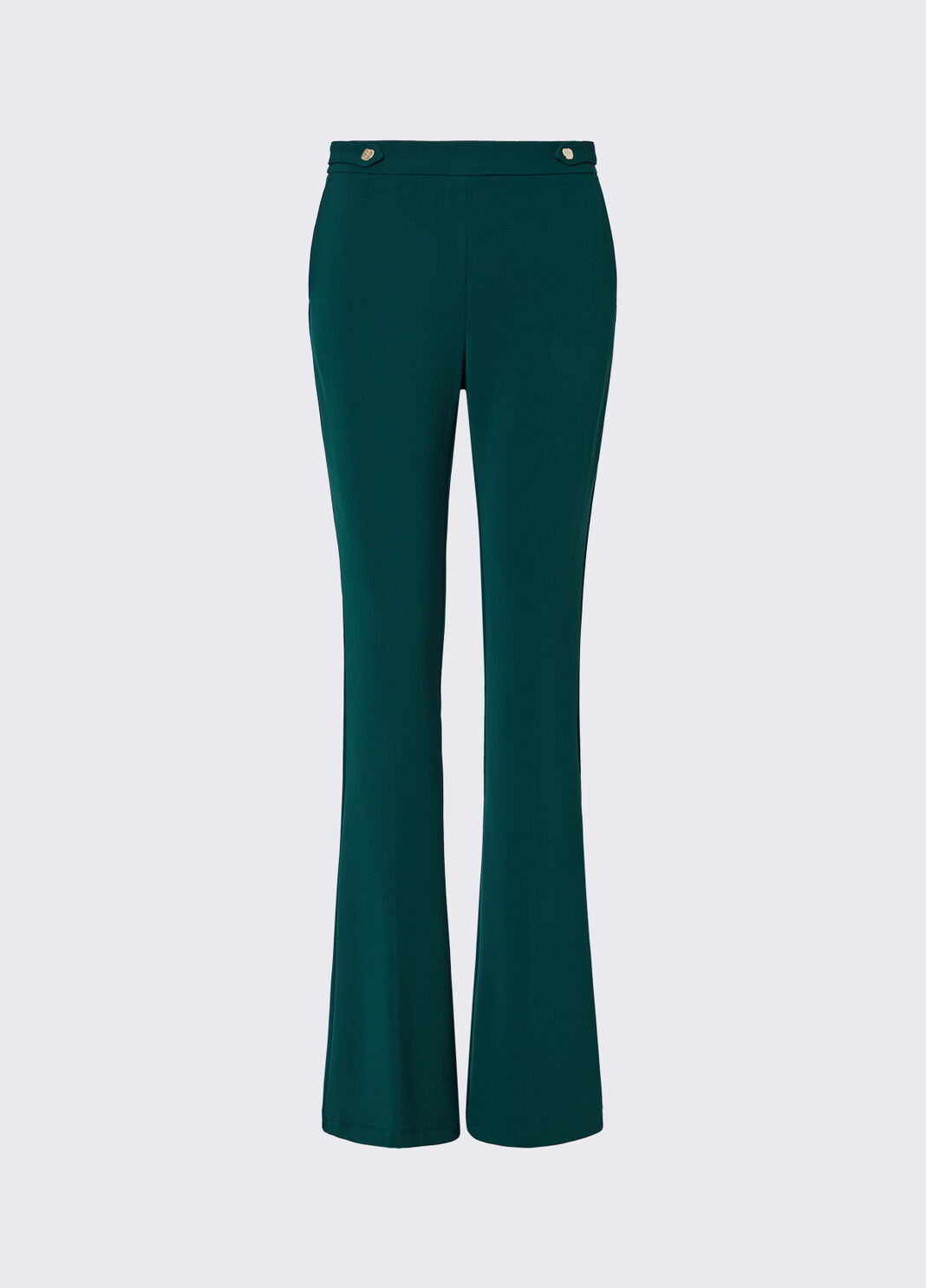 Flare trousers elegant dark green Liu Jo - large image number 6