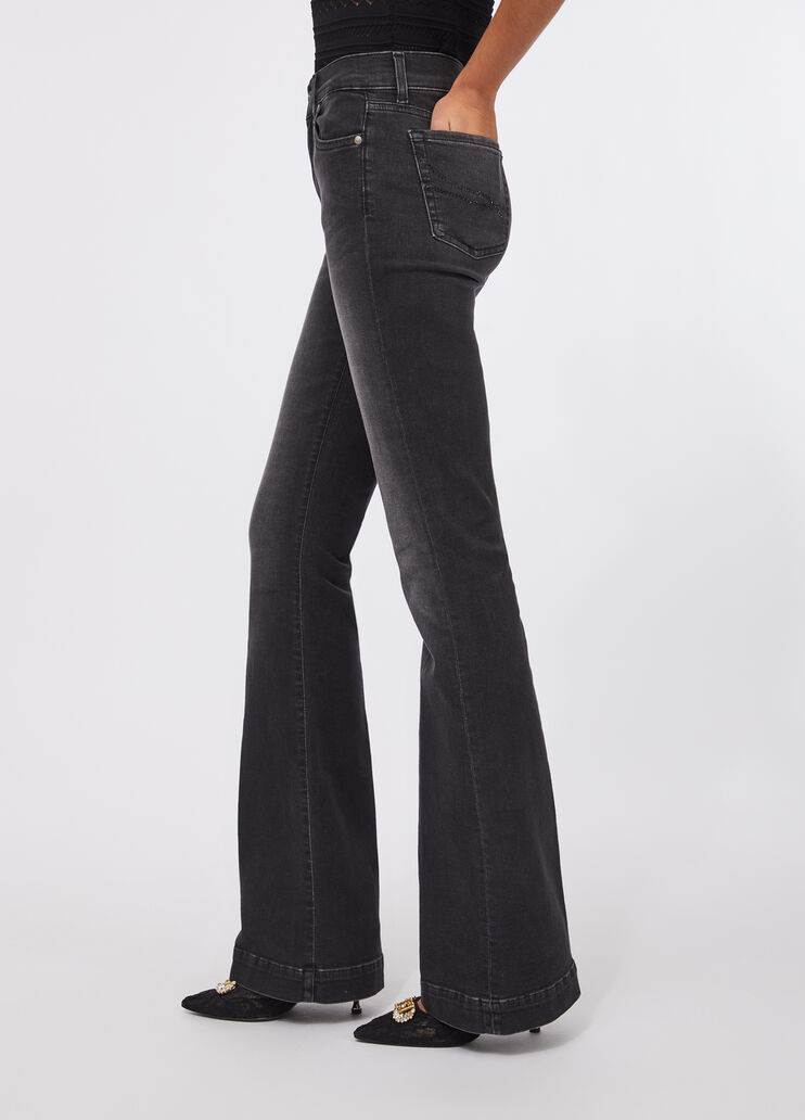 Джинсы клеш Liu Jo Better черный деним Liu Jo - medium