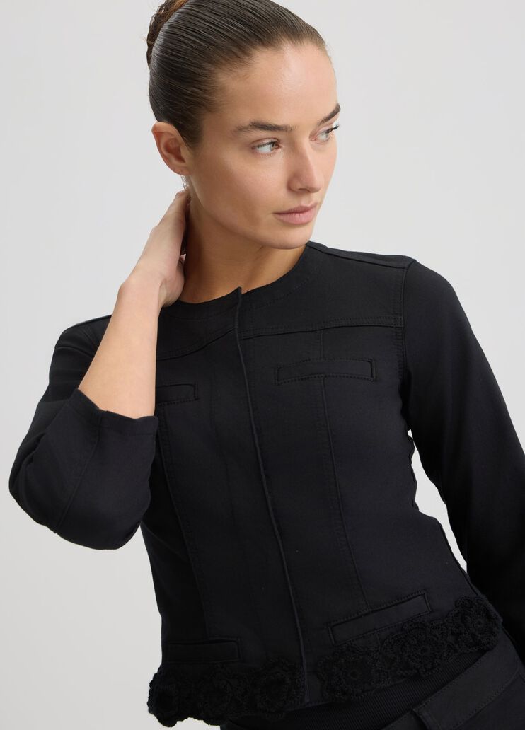 Embroidered black jacket black Liu Jo - large image number 2 Embroidered black jacket black Liu Jo - large image number 2