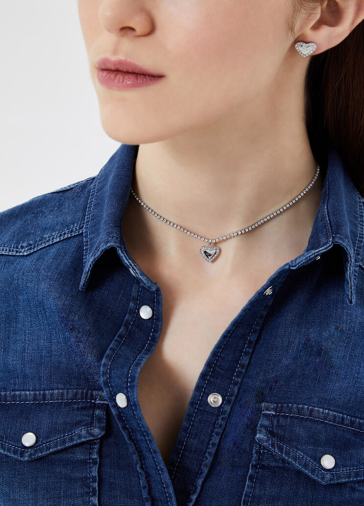 Orecchini a forma di cuore color argento Liu Jo - large image number 1 Orecchini a forma di cuore color argento Liu Jo - large image number 1