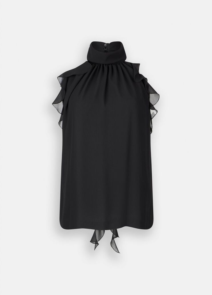 Formal georgette top black Liu Jo - large image number 6